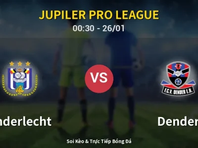 Kết Quả: Anderlecht 0-0 Dender – Highlight & Bàn Thắng | Jupiler Pro League