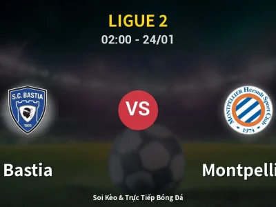 Kết Quả: Bastia 0-2 Montpellier – Highlight & Bàn Thắng | Ligue 2