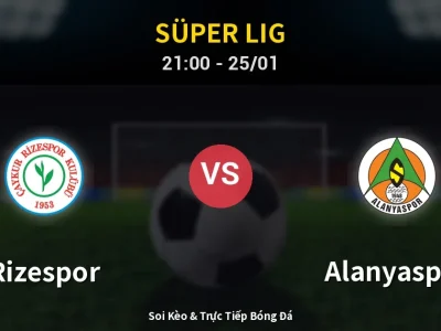 🔴 Trực Tiếp: Rizespor 0-0 Alanyaspor – Link Xem Süper Lig (Full HD)