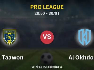 🔴 Trực Tiếp: Al Taawon 0-0 Al Okhdood – Link Xem Pro League (Full HD)