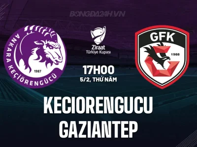 Bùng Nổ Cúp Thổ Nhĩ Kỳ: Keciorengucu vs Gaziantep – Cuộc Chiến Sinh Tử Cho Vé Vớt Tứ Kết
