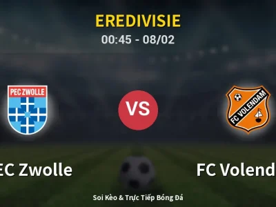 Kết Quả: PEC Zwolle 1-2 FC Volendam – Highlight & Bàn Thắng | Eredivisie