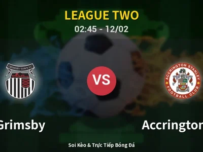 Kết Quả: Grimsby 1-0 Accrington ST – Highlight & Bàn Thắng | League Two