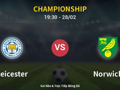 Soi Kèo Leicester vs Norwich – 19:30 28/02 | Nhận Định, Dự Đoán Tỷ Số
