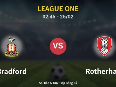 Kết Quả: Bradford 1-0 Rotherham – Highlight & Bàn Thắng | League One