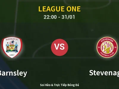 Soi Kèo Barnsley vs Stevenage – 22:00 31/01 | Nhận Định, Dự Đoán Tỷ Số