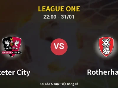 Soi Kèo Exeter City vs Rotherham – 22:00 31/01 | Nhận Định, Dự Đoán Tỷ Số