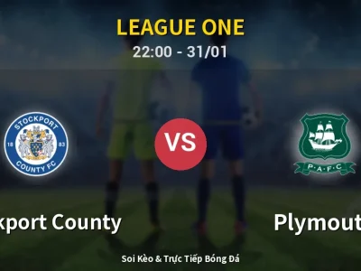Soi Kèo Stockport County vs Plymouth – 22:00 31/01 | Nhận Định, Dự Đoán Tỷ Số