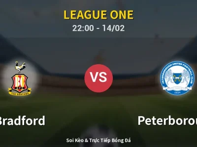 Soi Kèo Bradford vs Peterborough – 22:00 14/02 | Nhận Định, Dự Đoán Tỷ Số