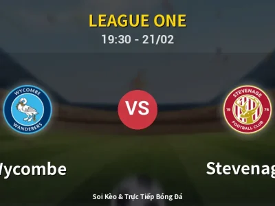 Kết Quả: Wycombe 3-1 Stevenage – Highlight & Bàn Thắng | League One