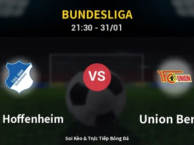 🔴 Trực Tiếp: 1899 Hoffenheim 0-0 Union Berlin – Link Xem Bundesliga (Full HD)