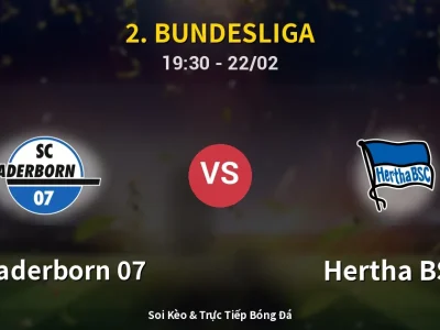Soi Kèo SC Paderborn 07 vs Hertha BSC – 19:30 22/02 | Nhận Định, Dự Đoán Tỷ Số
