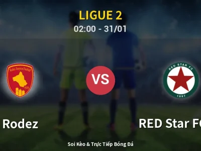 Kết Quả: Rodez 1-1 RED Star FC 93 – Highlight & Bàn Thắng | Ligue 2