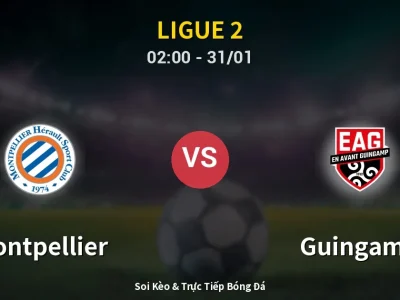 Kết Quả: Montpellier 3-1 Guingamp – Highlight & Bàn Thắng | Ligue 2