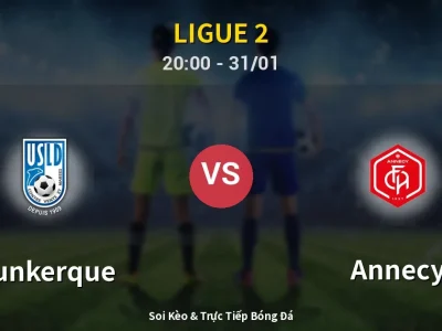 🔴 Trực Tiếp: Dunkerque 0-1 Annecy – Link Xem Ligue 2 (Full HD)