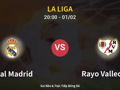 🔴 Trực Tiếp: Real Madrid 1-0 Rayo Vallecano – Link Xem La Liga (Full HD)