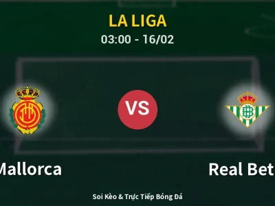Kết Quả: Mallorca 1-2 Real Betis – Highlight & Bàn Thắng | La Liga
