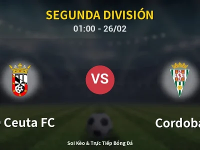 Kết Quả: AD Ceuta FC 3-2 Cordoba – Highlight & Bàn Thắng | Segunda División
