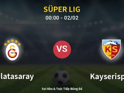 Kết Quả: Galatasaray 4-0 Kayserispor – Highlight & Bàn Thắng | Süper Lig