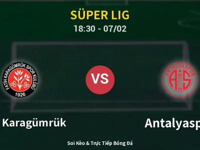 Soi Kèo Fatih Karagümrük vs Antalyaspor – 18:30 07/02 | Nhận Định, Dự Đoán Tỷ Số