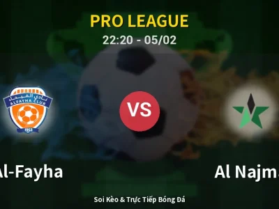 🔴 Trực Tiếp: Al-Fayha 1-0 Al Najma – Link Xem Pro League (Full HD)