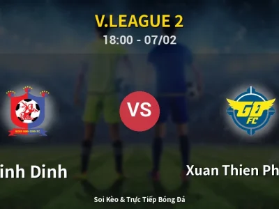 Soi Kèo Binh Dinh vs Xuan Thien Phu Tho – 18:00 07/02 | Nhận Định, Dự Đoán Tỷ Số