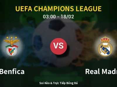 Kết Quả: Benfica 0-1 Real Madrid – Highlight & Bàn Thắng | UEFA Champions League
