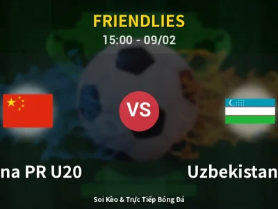 Kết Quả: China PR U20 1-1 Uzbekistan U20 – Highlight & Bàn Thắng | Friendlies