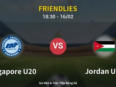 Kết Quả: Singapore U20 1-2 Jordan U20 – Highlight & Bàn Thắng | Friendlies