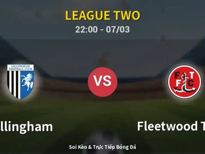 Soi Kèo Gillingham vs Fleetwood Town – 22:00 07/03 | Nhận Định, Dự Đoán Tỷ Số