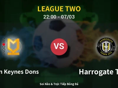 Soi Kèo Milton Keynes Dons vs Harrogate Town – 22:00 07/03 | Nhận Định, Dự Đoán Tỷ Số