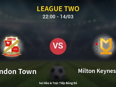 🔴 Trực Tiếp: Swindon Town 0-0 Milton Keynes Dons – Link Xem League Two (Full HD)