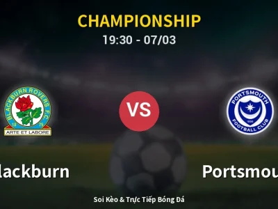 Kết Quả: Blackburn 1-1 Portsmouth – Highlight & Bàn Thắng | Championship