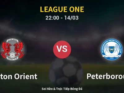 Soi Kèo Leyton Orient vs Peterborough – 22:00 14/03 | Nhận Định, Dự Đoán Tỷ Số