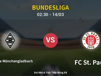 Kết Quả: Borussia Mönchengladbach 2-0 FC St. Pauli – Highlight & Bàn Thắng | Bundesliga