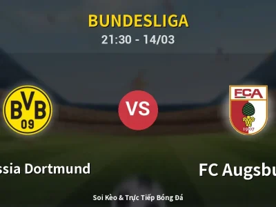 🔴 Trực Tiếp: Borussia Dortmund 1-0 FC Augsburg – Link Xem Bundesliga (Full HD)