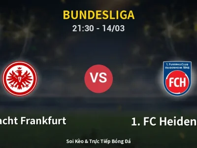 🔴 Trực Tiếp: Eintracht Frankfurt 0-0 1. FC Heidenheim – Link Xem Bundesliga (Full HD)
