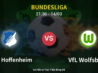 Soi Kèo 1899 Hoffenheim vs VfL Wolfsburg – 21:30 14/03 | Nhận Định, Dự Đoán Tỷ Số