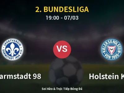 Kết Quả: SV Darmstadt 98 2-0 Holstein Kiel – Highlight & Bàn Thắng | 2. Bundesliga
