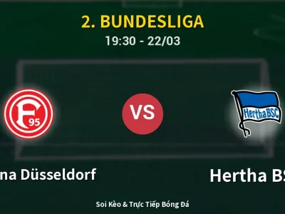 🔴 Trực Tiếp: Fortuna Düsseldorf 2-4 Hertha BSC – Link Xem 2. Bundesliga (Full HD)