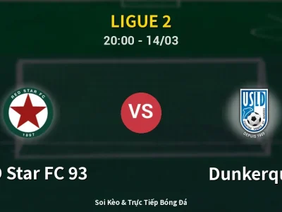 Soi Kèo RED Star FC 93 vs Dunkerque – 20:00 14/03 | Nhận Định, Dự Đoán Tỷ Số