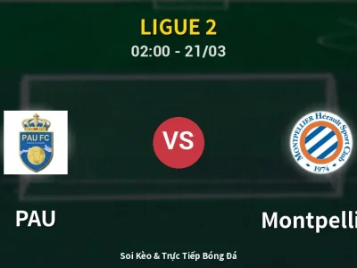 Kết Quả: PAU 0-0 Montpellier – Highlight & Bàn Thắng | Ligue 2