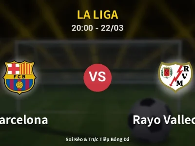 🔴 Trực Tiếp: Barcelona 1-0 Rayo Vallecano – Link Xem La Liga (Full HD)