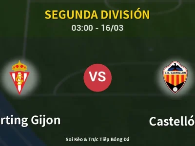 Kết Quả: Sporting Gijon 4-1 Castellón – Highlight & Bàn Thắng | Segunda División