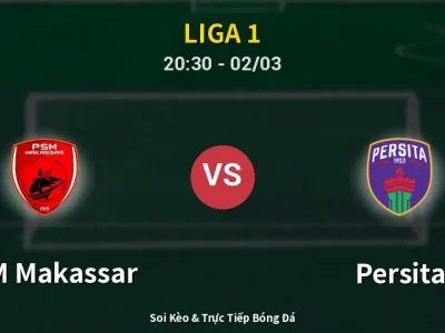 Kết Quả: PSM Makassar 2-4 Persita – Highlight & Bàn Thắng | Liga 1
