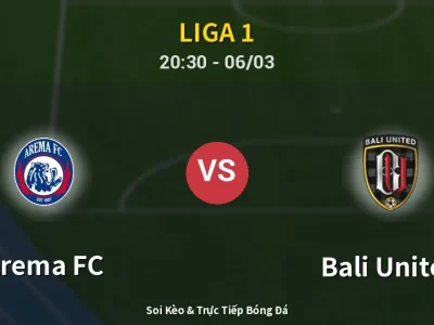 🔴 Trực Tiếp: Arema FC 1-3 Bali United – Link Xem Liga 1 (Full HD)