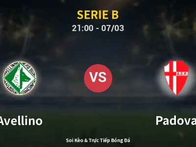 🔴 Trực Tiếp: Avellino 0-0 Padova – Link Xem Serie B (Full HD)