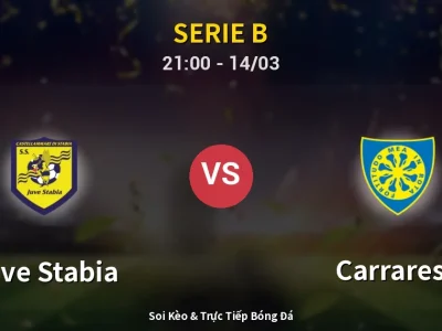 🔴 Trực Tiếp: Juve Stabia 1-0 Carrarese – Link Xem Serie B (Full HD)
