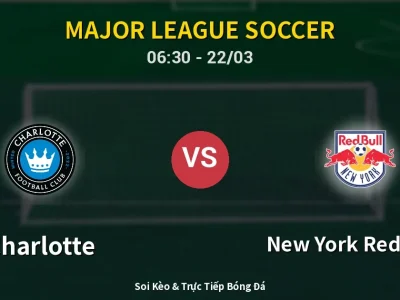 Kết Quả: Charlotte 6-1 New York Red Bulls – Highlight & Bàn Thắng | Major League Soccer