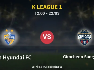 Kết Quả: Ulsan Hyundai FC 0-0 Gimcheon Sangmu FC – Highlight & Bàn Thắng | K League 1